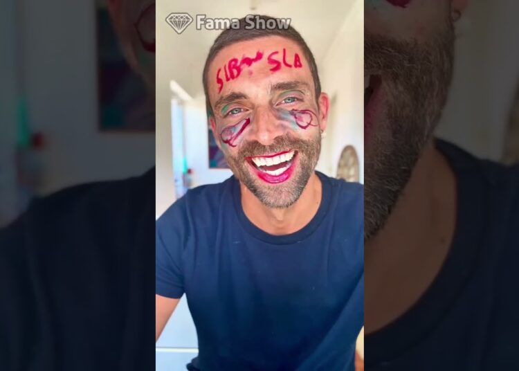 Diogo Amaral a ser maquilhado pelo filho! | Fama Show