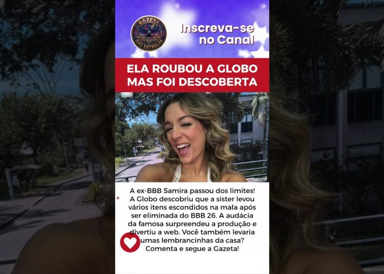 ELA ROUBOU A GLOBO MAS FOI DESCOBERTA