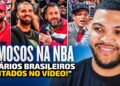 AS MELHORES REAÇÕES DAS CELEBRIDADES NA NBA! | REACT NBA BRASIL