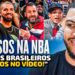 AS MELHORES REAÇÕES DAS CELEBRIDADES NA NBA! | REACT NBA BRASIL