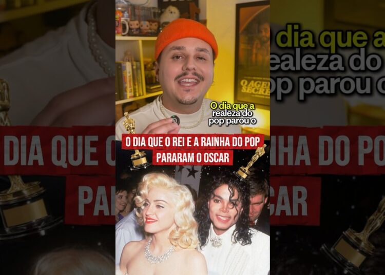 O DIA EM QUE O MUNDO PAROU PARA VER A REALEZA DO POP no OSCAR 👑🔥 #MichaelJackson #Madonna