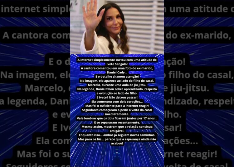 IVETE SANGALO REAGE A FOTO DO EX E INTERNET PEDE VOLTA