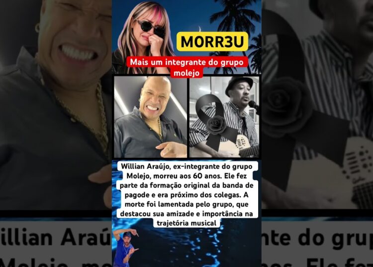 FALECEU MAIS UM INTEGRANTE DO GRUPO MOLEJO #feedshorts #ultimasnoticia #fofoca