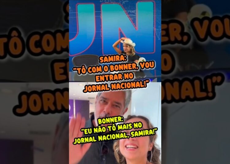 SAMIRA COMETE GAFE COM WILLIAM BONNER E MOMENTO VIRALIZA NA WEB
