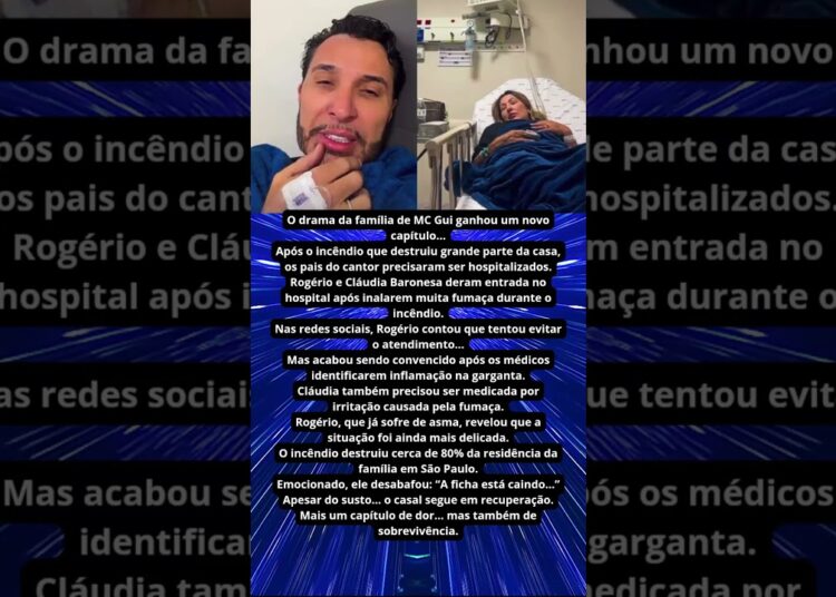 PAIS DE MC GUI SÃO INTERNADOS APÓS INCÊNDIO