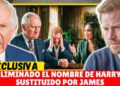 REY FURIOSO: Meghan culpa a la realeza por su fracaso, eliminan a Harry y James toma su lugar