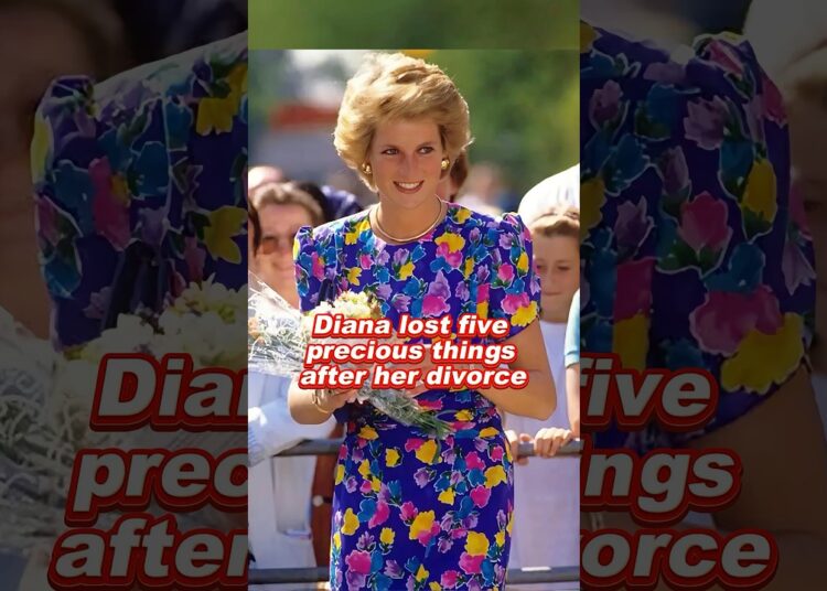 Diana lost five precious things after her divorce #princessdiana #royal #king #queen
