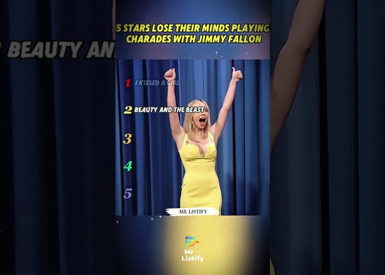 5 Stars Lose Their Minds Playing Charades with Jimmy Fallon!!  #ranking #jimmyfallon