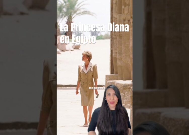 La Princesa Diana en Egipto #realeza #princesadiana #dianadegales