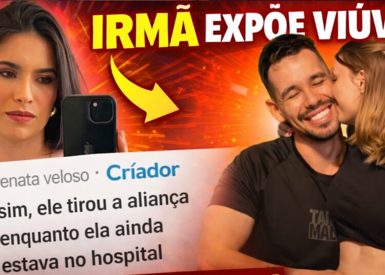Irmã de Isabel Veloso expõe viúvo Lucas Borbas: “Tirou a aliança enquanto ela estava no hospital”
