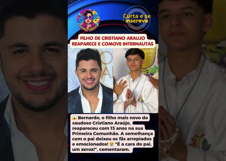 FILHO DE CRISTIANO ARAUJO REAPARECE E COMOVE INTERNAUTAS
