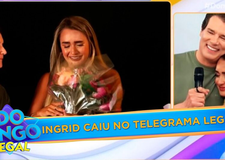 TELEGRAMA LEGAL: Ingrid, assistente de palco, cai em pegadinha no Domingo Legal (12/04/26)