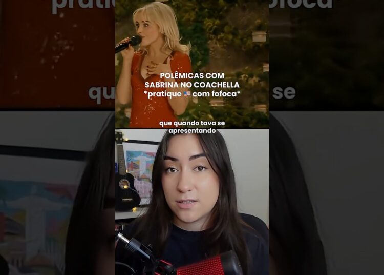 SABRINA FOI MAL EDUCADA? #ingles #fofoca #coachella