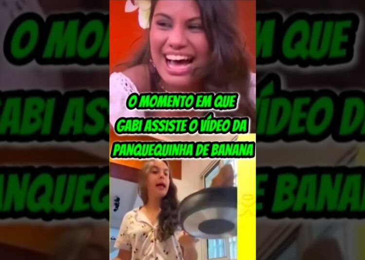 GABRIELA SE SURPREENDE AO DESCOBRIR MEME DA PANQUEQUINHA DE BANANA: “NÃO TINHA NOÇÃO”