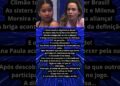 TRETA NO BBB! ANA PAULA E MILENA ROMPEM ALIANÇA AO VIVO