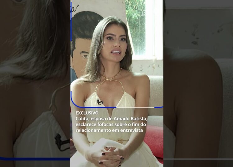 Cálita, esposa de Amado Batista, esclarece fofocas sobre o fim do relacionamento #shorts