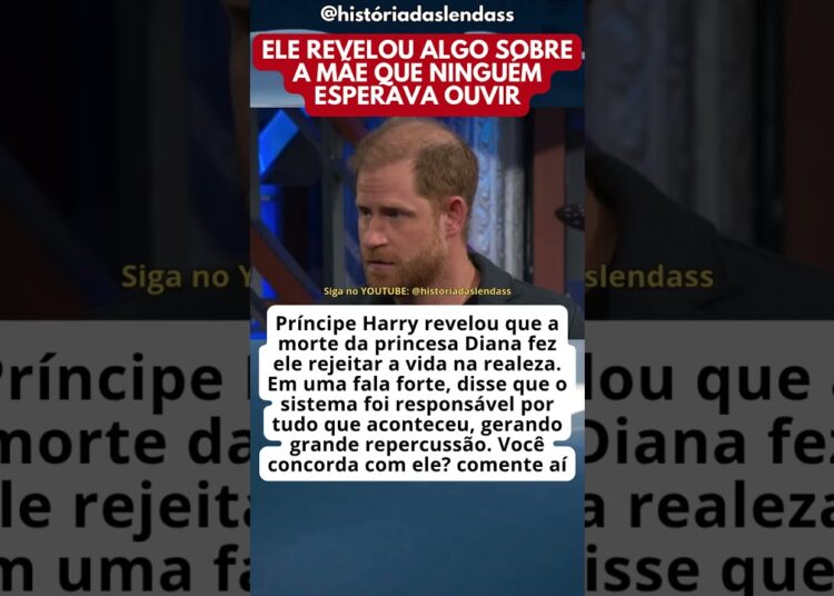 PRÍNCIPE HARRY FAZ DECLARAÇÃO CHOCANTE SOBRE A REALEZA