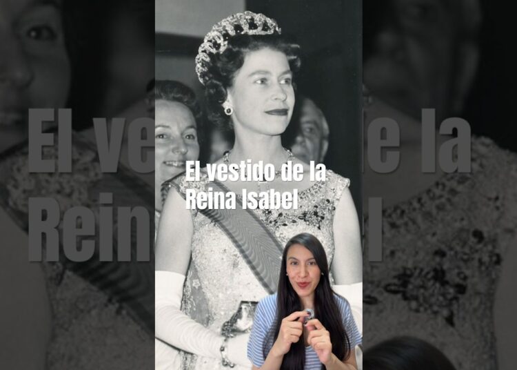 El vestido de la Reina Isabel #reinaisabel #realeza #reinaisabelii #moda