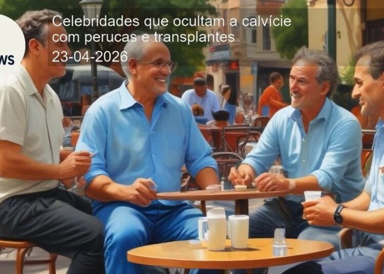 Celebridades que ocultam a calvície com perucas e transplantes