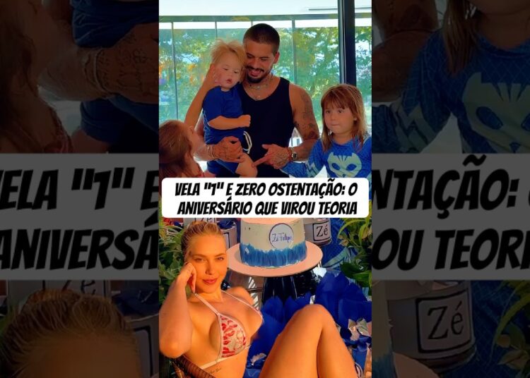 Vela “1” e zero ostentação: o aniversário que virou teoria