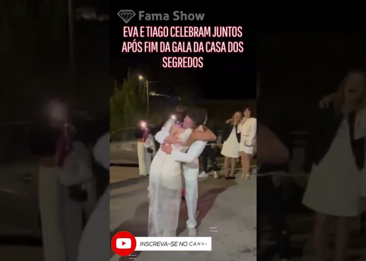 Eva e Tiago celebraram juntos no exterior dos estúdios da TVI | Fama Show