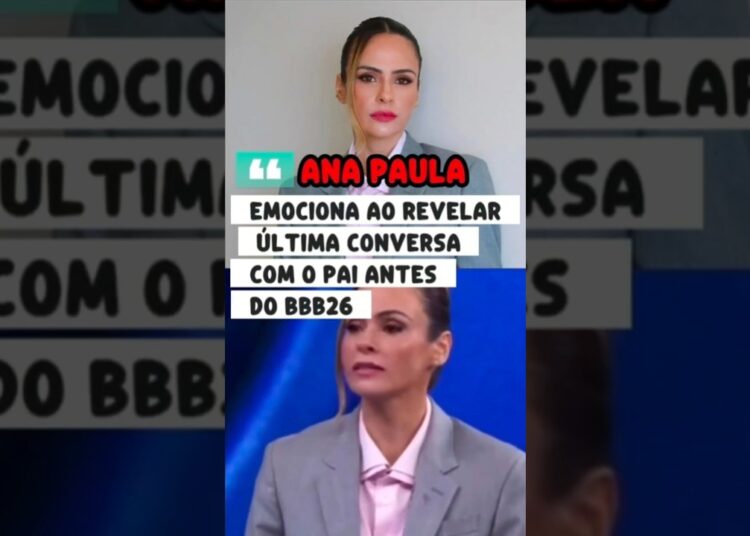 ANA PAULA RENAULT SE EMOCIONA AO VIVO AO FALAR DO PAI NO DOMINGÃO COM HUCK