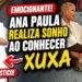 Ana Paula Renault SE EMOCIONA ao conhecer Xuxa Meneghel no Fantástico!