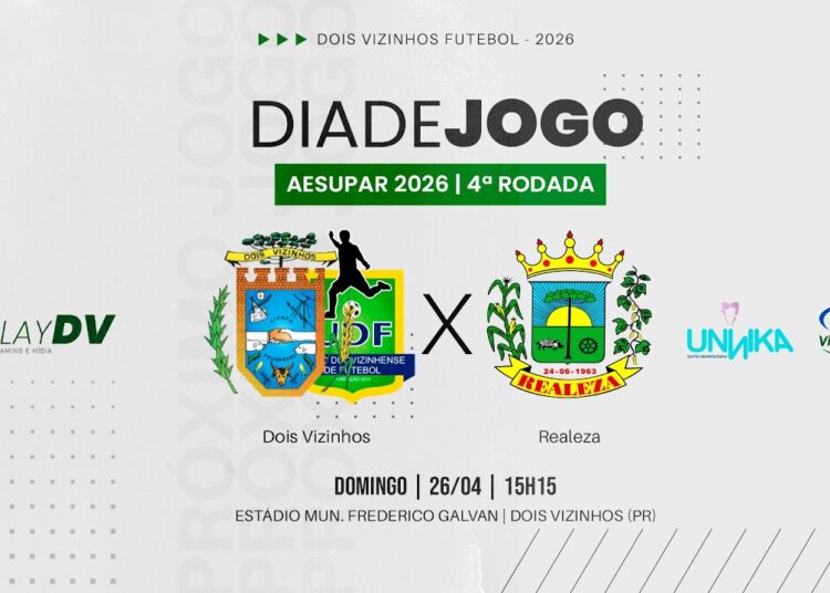 AO VIVO: UDF/DOIS VIZINHOS x REALEZA | COPA AESUPAR 2026 | 4º RODADA