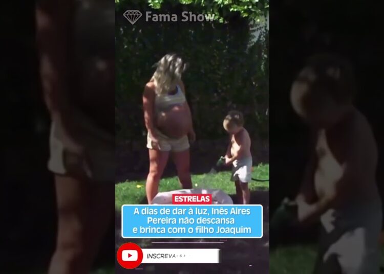 A dias de dar à luz, Inês Aires Pereira não descansa e brinca com o filho Joaquim | Fama Show