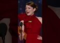 Crowd Goes Silent as Emma Stone Nervously Announces the Winner 😮✨ #oscars #winner #entertainment