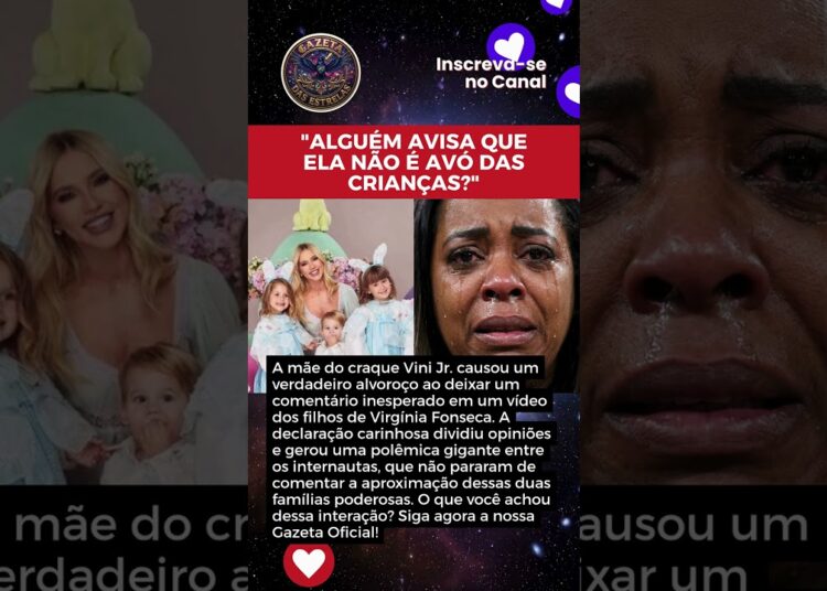 MÃE DE VINI JR. SE DECLARA AOS FILHOS DE VIRGÍNIA FONSECA E WEB PEGA FOGO!