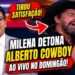 AO VIVO: Tia Milena DETONA Alberto Cowboy no Domingão: “Vagabund0, mentiroso”
