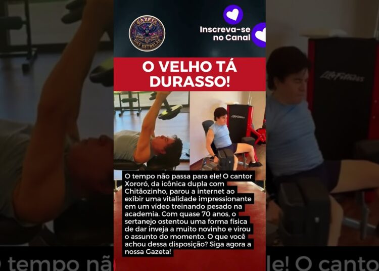 MUSO FITNESS? AOS 68 ANOS, XORORÓ SURGE NA ACADEMIA E VÍDEO DEIXA O PÚBLICO EM CHOQUE!