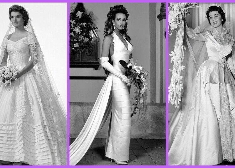 Top 10 Most Beautiful Celebrity Wedding Dresses! (1950s–1990s)