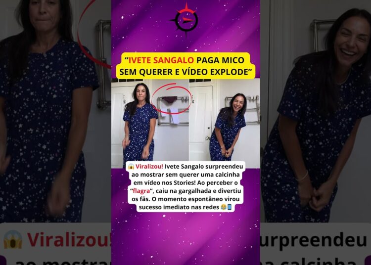 Ivete Sangalo paga mico sem perceber em vídeo e reação espontânea viraliza nas redes sociais 😳😂