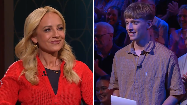 Carrie Bickmore confrontada sobre o momento de 'nudez' de seu filho no Celebrity Intervention de Glenn & Mick