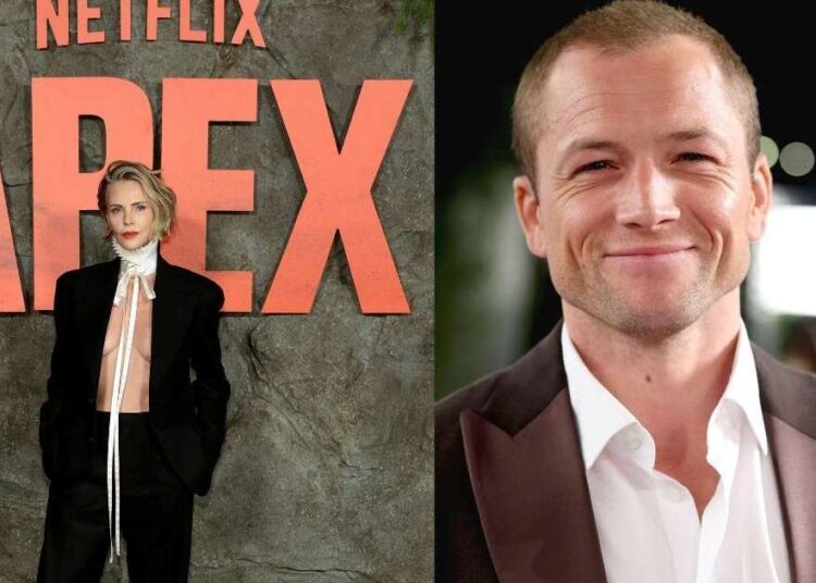 Charlize Theron e Taron Egerton revelam suas paixões por celebridades enquanto escalam paredes