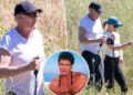 David Hasselhoff, 73, visto em um raro passeio com a esposa Hayley Roberts