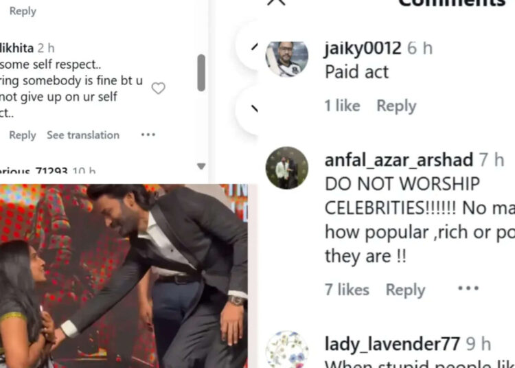 Dhanush: Fã se ajoelha diante de Dhanush no evento ‘Kara’; 'Não idolatre celebridades', reagem internautas | Notícias do filme Tamil