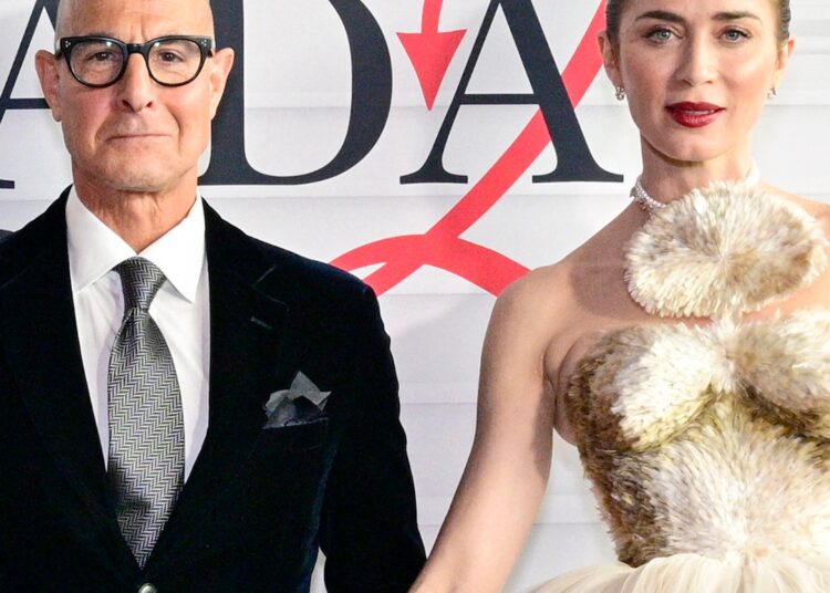 Emily Blunt em Stanley Tucci Devil Wears Prada 2 Cenas