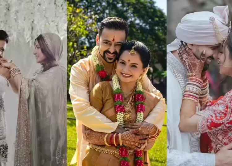 Estrelas de TV comemorando seu primeiro Natal juntas como recém-casadas: Hina Khan-Rocky Jaiswal para Jheel Mehta-Aditya Dube