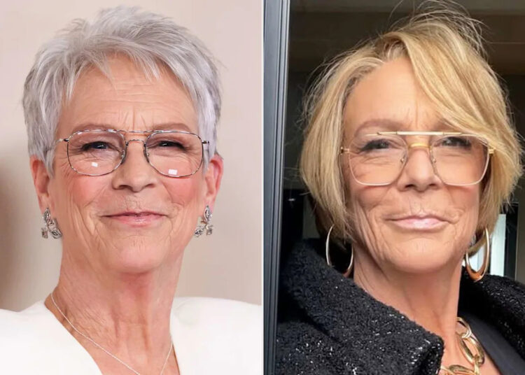 Jamie Lee Curtis troca sua assinatura Grey Pixie por um Bob loiro em uma surpreendente transformação de cabelo