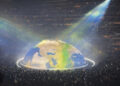 O Globe Stage de Kanye West transforma o SoFi Stadium em um teatro planetário