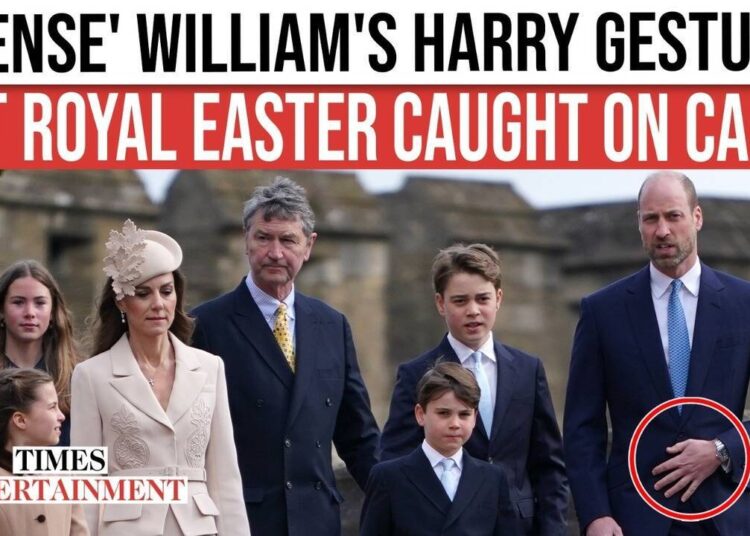 O 'gesto' do príncipe William desperta buzz enquanto a aparição da família real na Páscoa levanta questões