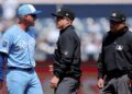 O técnico do Royals, Matt Quatraro, foi expulso por discutir