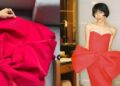 O vestido de Mimiyuuuh é autografado por Meryl Streep e Anne Hathaway