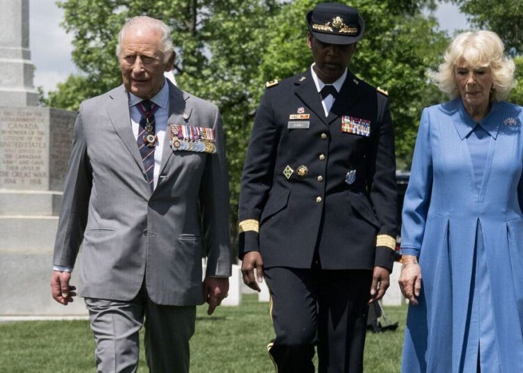 Rainha Camilla mata enxame de moscas no cemitério de Arlington – Celebrity News – Entretenimento