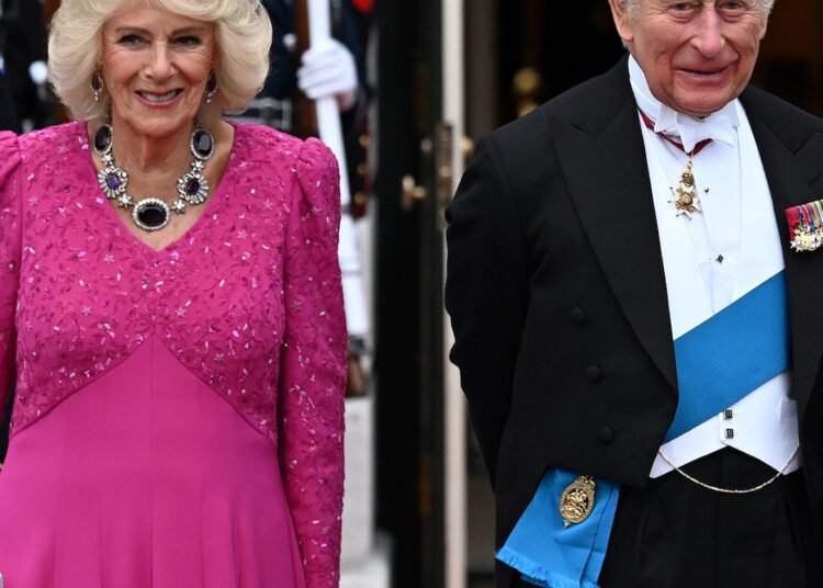 Rei Charles e Rainha Camilla no Jantar Trump State
