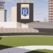 Renderizações de um estádio do Royals no Washington Square Park
