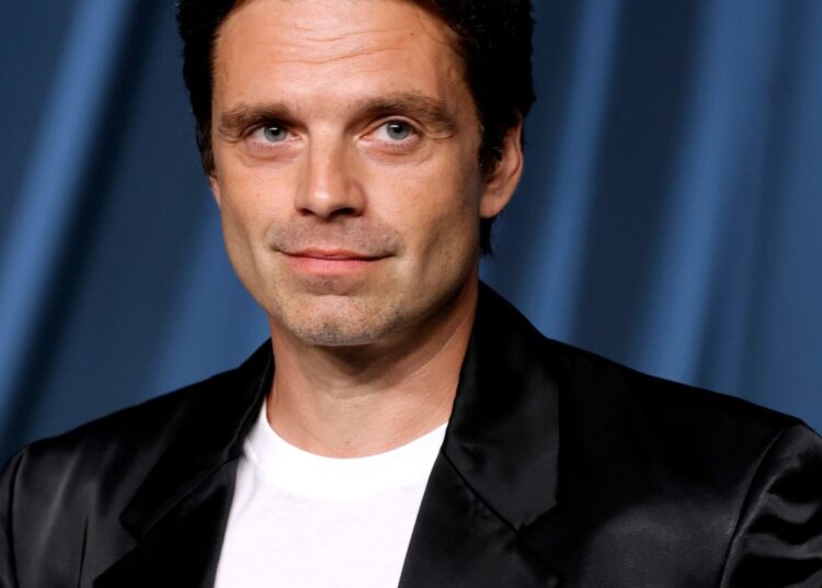 Sebastian Stan Bald no pôster do filme Fjord
